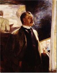 Portrait of Hans von Bartels: Portrait by Jan Willem Sluiter